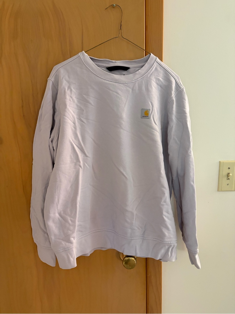 Carhartt women’s Crewneck Sweatshirt in Light Lavender